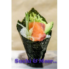 Sake temaki